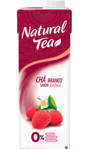 Chá Branco Natural Tea Sabor Lichia 1L
