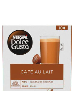 Café em Cápsula Nescafé Dolce Gusto Café Au Lait 100g com 10 Cápsulas