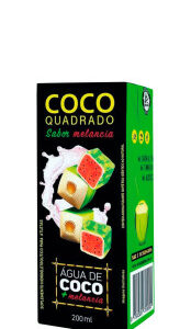 Água de Coco Coco Quadrado sabor Melancia 200ml