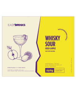 Base líquida Easy Drinks para Whisky Sour Gold & Apple com 6 Sachês 240g
