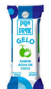 Gelo Piradrink Sabor Água de Coco 200ml