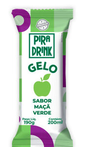 Gelo Piradrink Sabor Maçã Verde 200ml