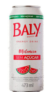 Energético Baly Melancia Sem Açúcar Lata 473ml
