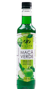 Xarope Dilute Premium de Maçã Verde Zero Açúcar 500ml