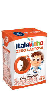 Bebida Láctea Italakinho Sabor Chocolate Zero Lactose 200ml