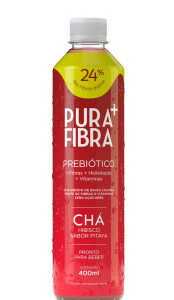 Chá de Hibisco Pura Fibra Sabor Pitaya 400ml