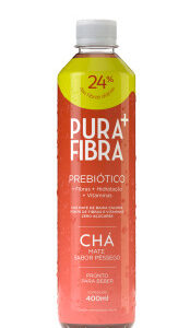 Chá Mate Pura Fibra Sabor Pêssego 400ml