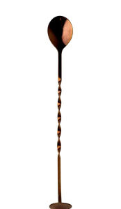 Colher Bailarina Dynasty Aço Inox Com Disco Macerador 28cm Cobre