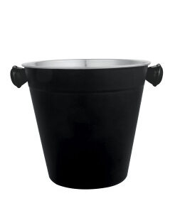 Balde de Gelo Dynasty Preto em Aço Inox 1,25L