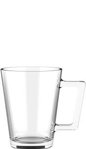 Jogo de 2 Xícaras em Vidro Coffee Time 270ml