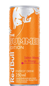 Energético Red Bull Energy Drink Summer Edition Morango e Pêssego 250ml