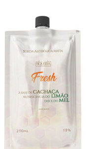 Siqueira Fresh Cachaça com Limão e Mel Sachê 250ml