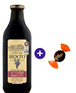 Combo Xeque Suco de Uva Casa de Bento - 1 Litro + Butter Toffees Intense Cacau 6g