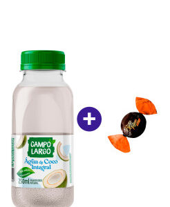 Combo Água de Coco Integral Campo Largo 250ml + Butter Toffees Intense Cacau 6g