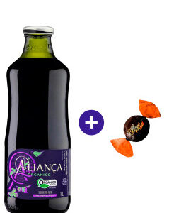 Combo Suco de Uva Aliança Orgânico Tinto 1L + Butter Toffees Intense Cacau 6g