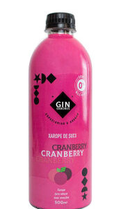 Xarope Gin Sabores Sabor Cranberry 500ml